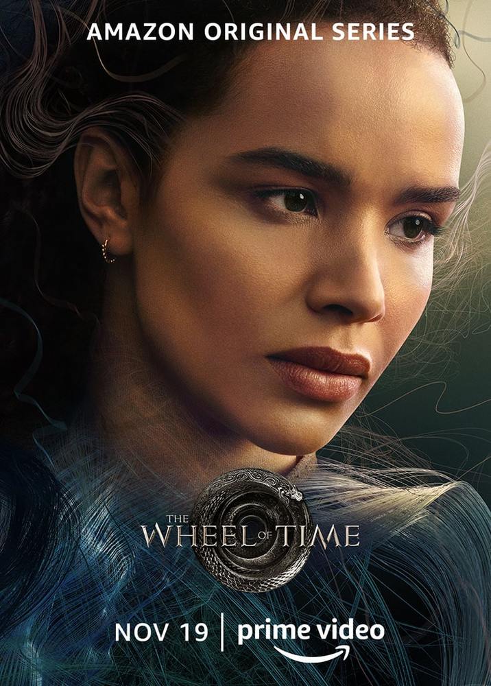 زوئی رابینز در پوستر سریال «چرخ زمان» (The Wheel of Time)